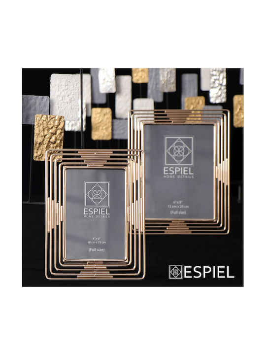 Espiel Metallic Picture Frame Χρυσό 13x18cm