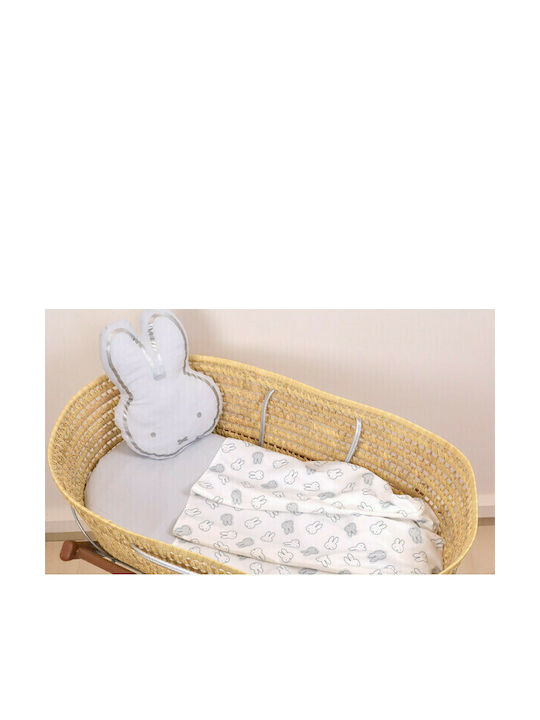 Baby Oliver Παιδικό Διακοσμητικό Μαξιλάρι Miffy Γκρι 25x35εκ.