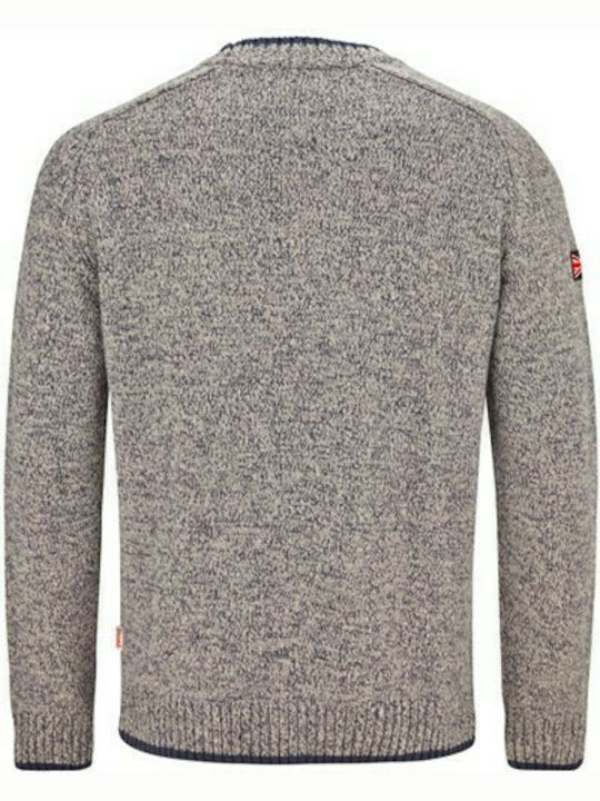 Lonsdale Borden Men's Long Sleeve Sweater Gray