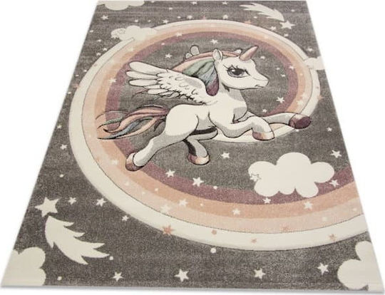 Tzikas Carpets 22392-095 Детско килимче Еднорог Розов 133x190см Дебелина 13мм