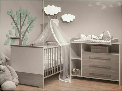 Baby Oliver Baby Crib Bedding Set My Little Superstar Des. 301 6pcs Gray