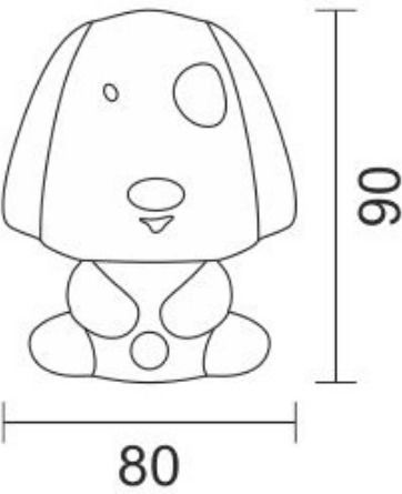 Spot Light Led Kids Decorative Lamp Puppy Orange