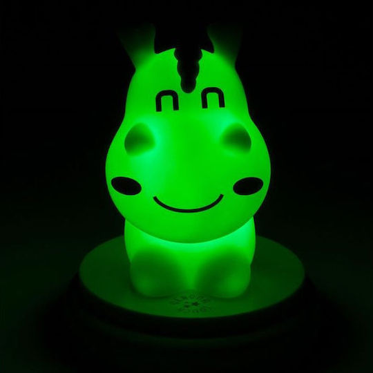 Alecto Baby LED Kinder Dekorative Lampe Cute Dragon Grün 12x12x15εκ.