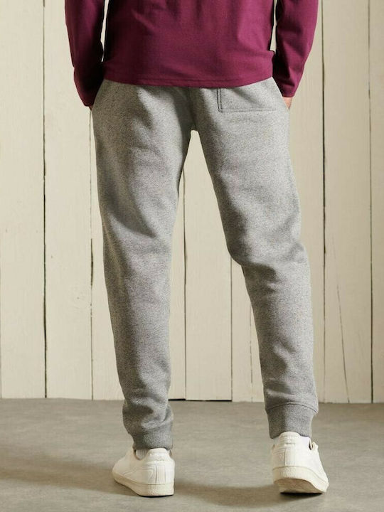 Collegate Sweatpants with Elastic Grey Grit