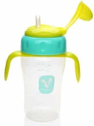 Cangaroo Educational Sippy Cup Plastic with Handles Blue for 6m+m+ 270ml