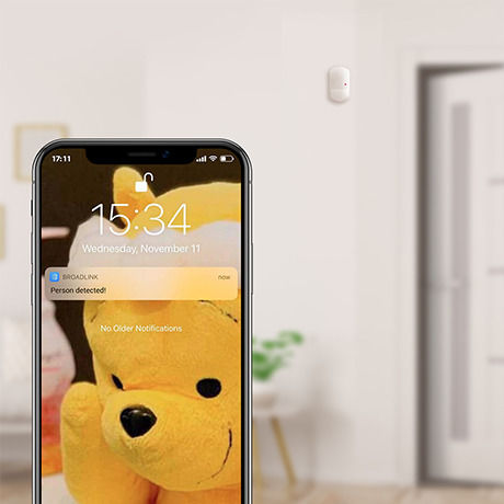 Broadlink PIR3-FC Безжичен Wi-Fi Инфрачервен Датчик за Движение 120° Обхват 9м