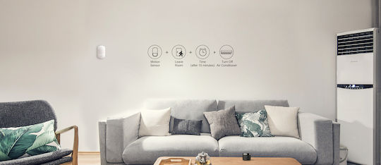 Broadlink PIR3-FC Безжичен Wi-Fi Инфрачервен Датчик за Движение 120° Обхват 9м