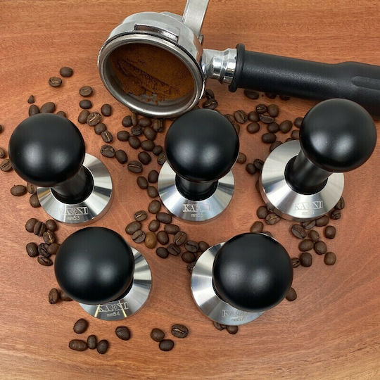 Karni Tamper with Flat Surface 58mm in Black Color