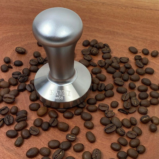 Karni Tamper with Flat Surface 58mm Silver in Silver Color