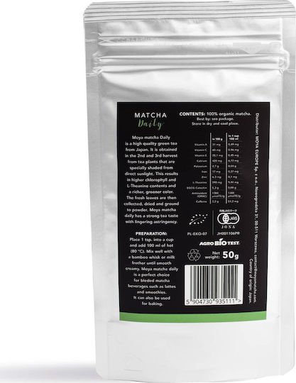 Moya Matcha Τσάι Βιολογικό Προϊόν Daily 50gr