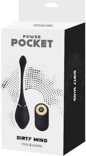 Toyz4lovers Power Pocket Dirty Mind Vibrator Egg 17cm Negru