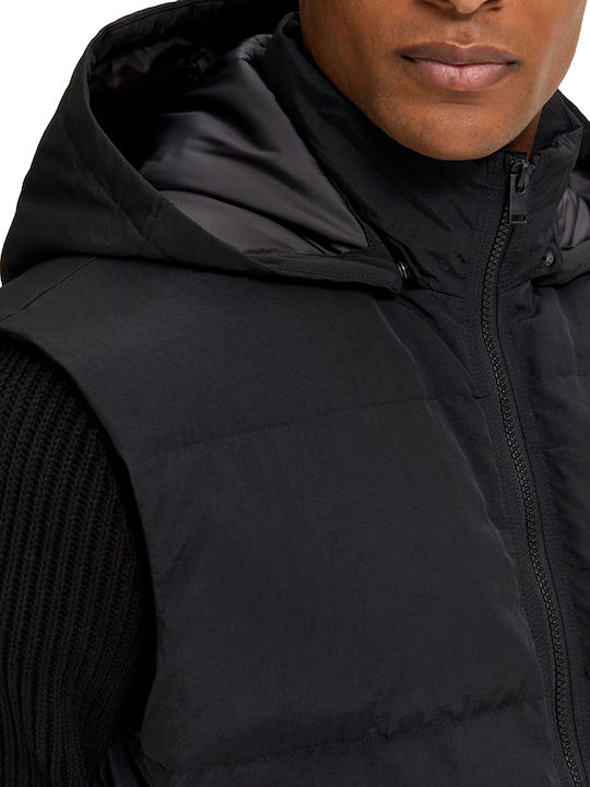 Ärmellos Jacke Puffer Schwarz