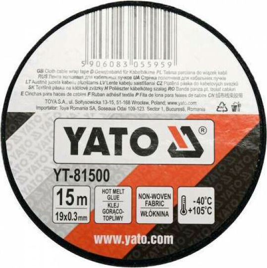 Yato Insulation Tape 19mm x 15m Black
