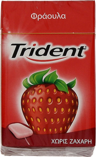 Trident Chewing gum with Φράουλα Flavour Sugar Free 23.8gr