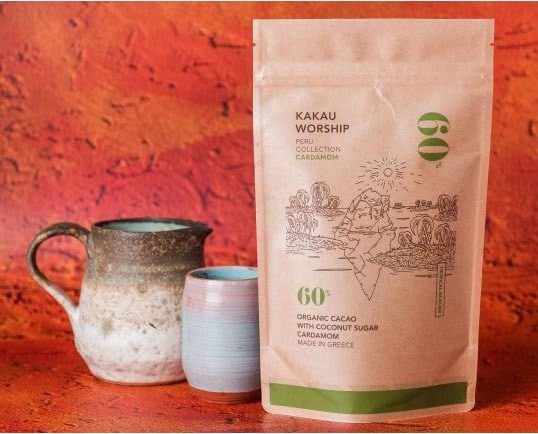 Kakau Worship Organic Product Cocoa Cardamom Powder 150gr