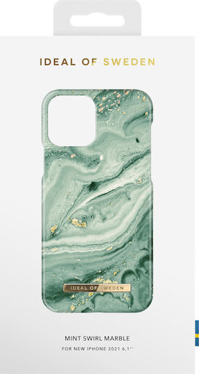 iDeal Of Sweden Fashion Back Cover Plastic Mint Swirl Marble (iPhone 13 Pro)