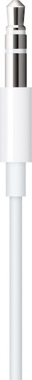 Apple 3.5mm to Lightning Cable Λευκό 1.2m (MXK22)