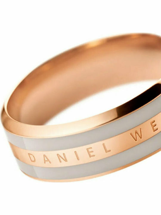 Daniel Wellington Emarlie Ring Small Wedding Band with Enamel made of Steel Gold Plated