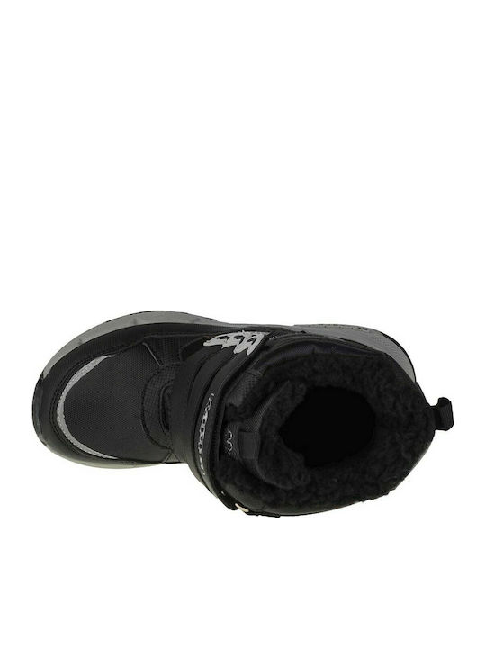Vipos Tex Kinder-Schneestiefeletten mit Klettverschluss Schwarz