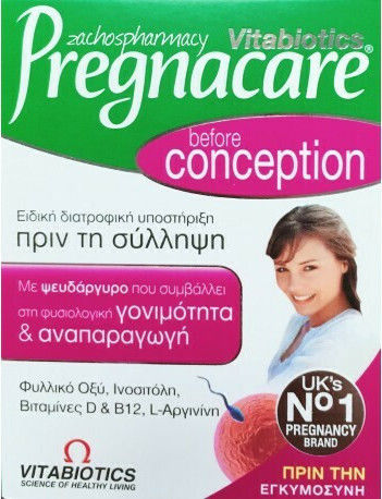 Vitabiotics Pregnacare Conception Συμπλήρωμα για την Εγκυμοσύνη 30 ταμπλέτες