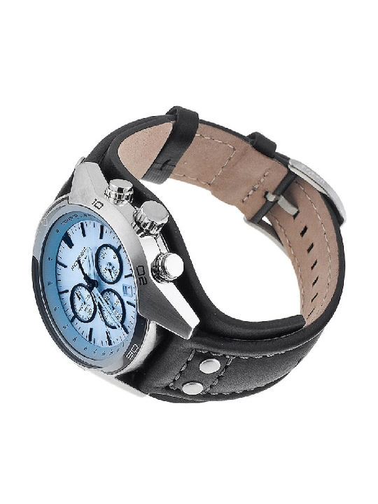 Fossil CH2564 Ρολόι Μπαταρίας με Δερμάτινο Λουράκι