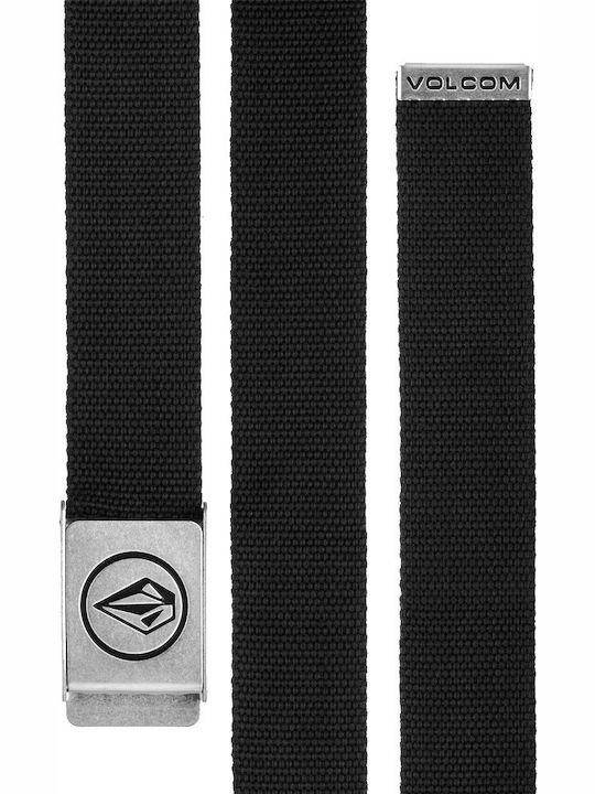 Circle Web Men's Belt Fabric Webbing Belt Black