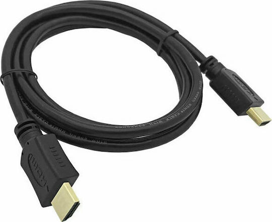 Eurolamp HDMI 1.4 High Speed 1080p 120Hz Кабел HDMI мъжки - HDMI мъжки 5m Черен
