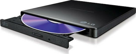 Hitachi-LG Data Storage GP60 External DVD/CD Recorder for Desktop / Laptop Black