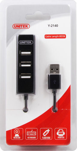 Unitek Hub USB 2.0 Cu 4 Porturi Și Conectare USB-A