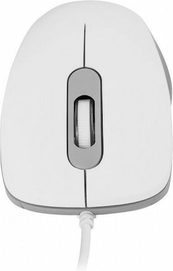Modecom MC-M10S Ενσύρματο Ποντίκι Λευκό
