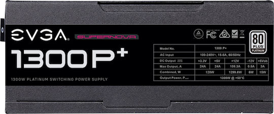 EVGA SuperNOVA 1300 P+ 1300W Τροφοδοτικό Υπολογιστή Full Modular 80 Plus Platinum