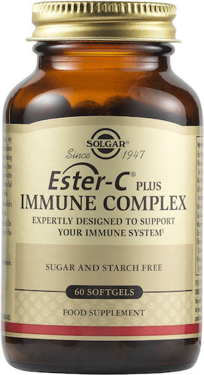 Solgar Ester-C Plus Immune Complex 1000mg Supliment pentru Întărirea Sistemului Imunitar 60 Capsule Moi