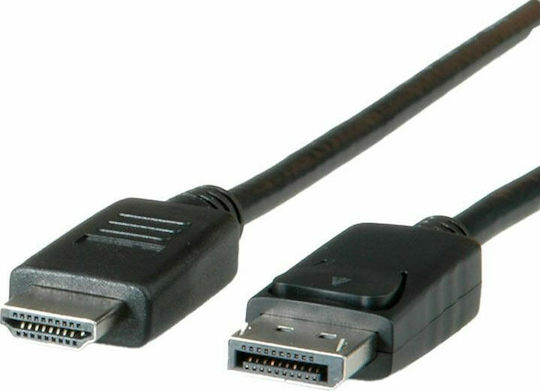 Roline Kabel DisplayPort-Stecker - HDMI-Stecker 1m Schwarz (11.99.5780)