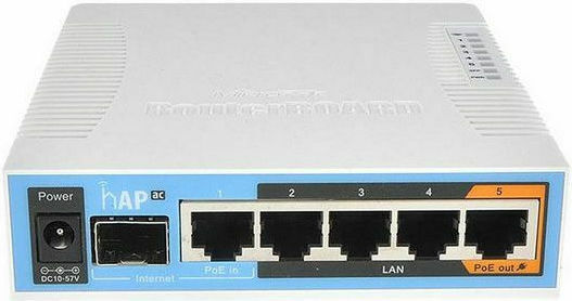 MikroTik hAP ac Access Point Wi‑Fi 4 Dual Band (2.4 & 5GHz)