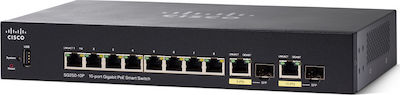 Cisco SG250-08 Managed L2 Switch με 8 Θύρες Gigabit (1Gbps) Ethernet