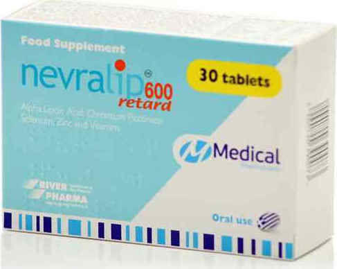 Nevralip 600 Retard Ειδικό Συμπλήρωμα Διατροφής 30 ταμπλέτες