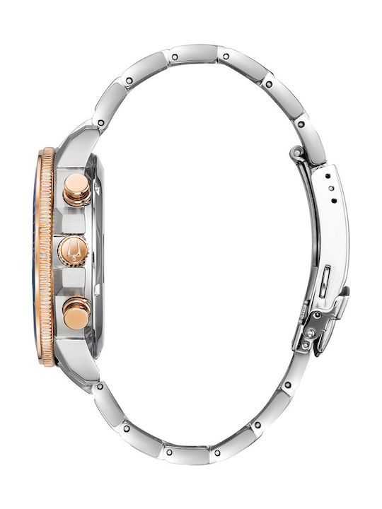 Bulova Sport Marine Star Ρολόι Μπαταρίας με Μεταλλικό Μπρασελέ Bulova Sport Marine Star Ρολόι Μπαταρίας με Μεταλλικό Μπρασελέ