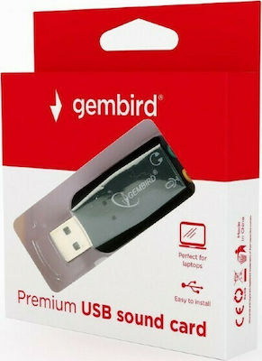 Gembird Virtus Plus Εξωτερική USB Κάρτα Ήχου 2.0