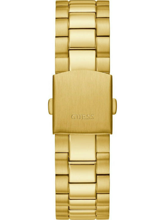 Guess Men's Watch 42mm Battery with Gold Metal Bracelet
