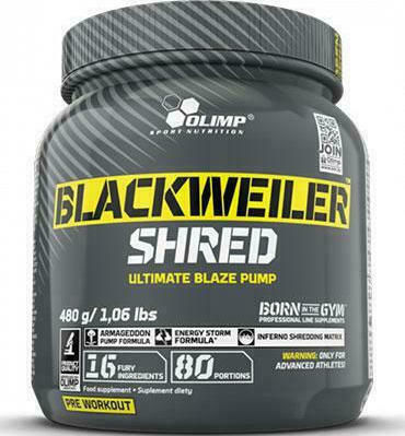 Olimp Sport Nutrition Blackweiler Shred Pre-Workout-Ergänzung 480gr Exotische Orange