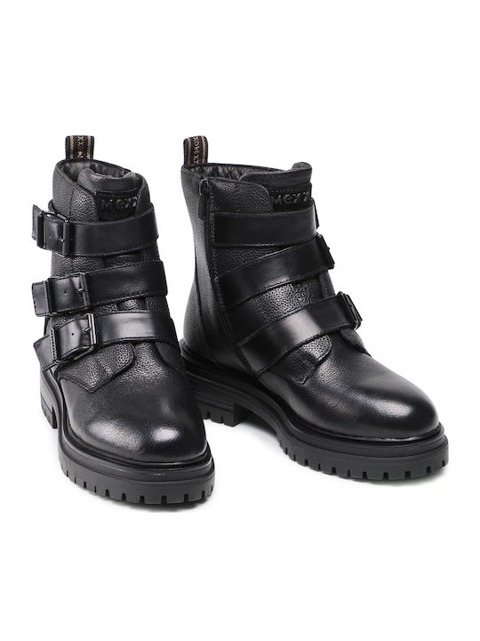 MXTY002301W Botine de catifea Ghete dama Negru