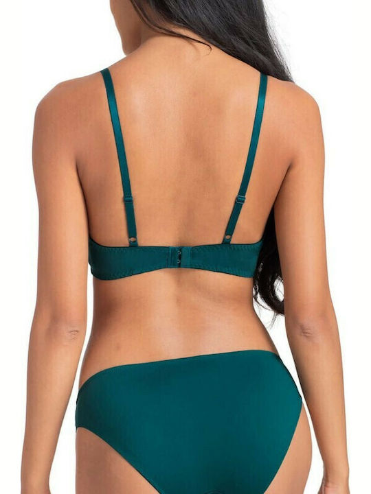 Alba Bra with Light Padding Underwire Petrol/Black