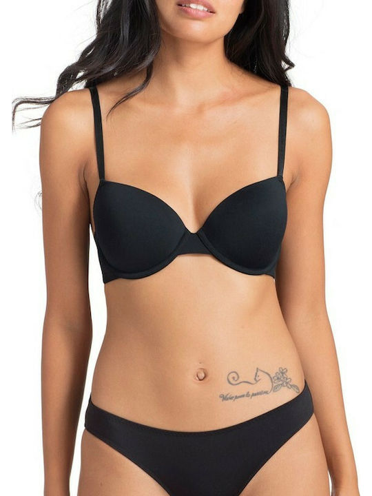 Alba Bra with Light Padding Underwire Petrol/Black