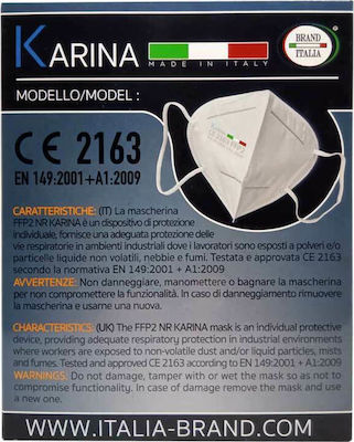 Brand Italia Karina L4 Μάσκα Προστασίας 4ply FFP2 NR Μπλε 10τμχ