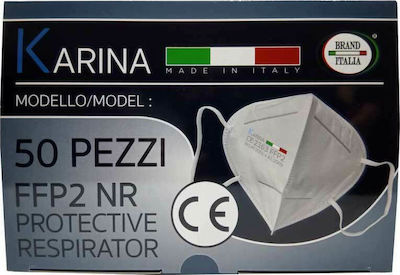 Brand Italia Karina L4 Μάσκα Προστασίας 4ply FFP2 NR Μπλε 10τμχ