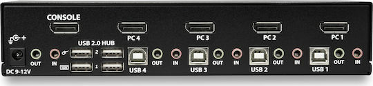 StarTech 4 Port DisplayPort KVM Switch - 4K 60Hz