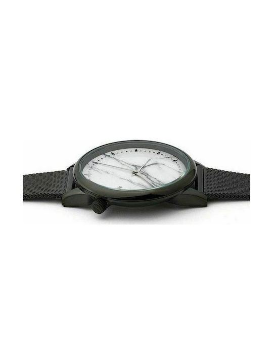 Komono Estelle Watch with Black Metal Bracelet