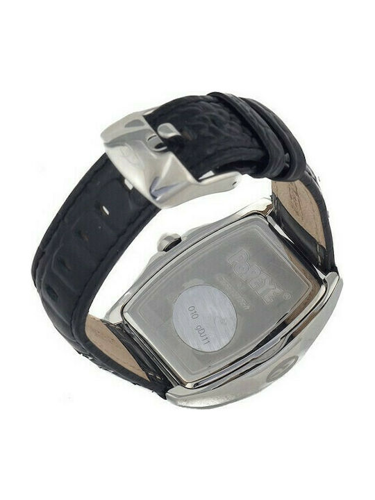 Chronotech Watch with Black Leather Strap CT7896LS-82