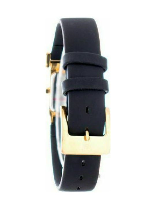 Laura Biagiotti Watch with Black Leather Strap LB0007S-02Z