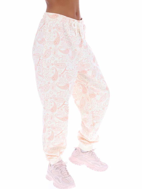 Dannielle Παντελόνι Φόρμας με Λάστιχο Whisper White/Dusty Pink